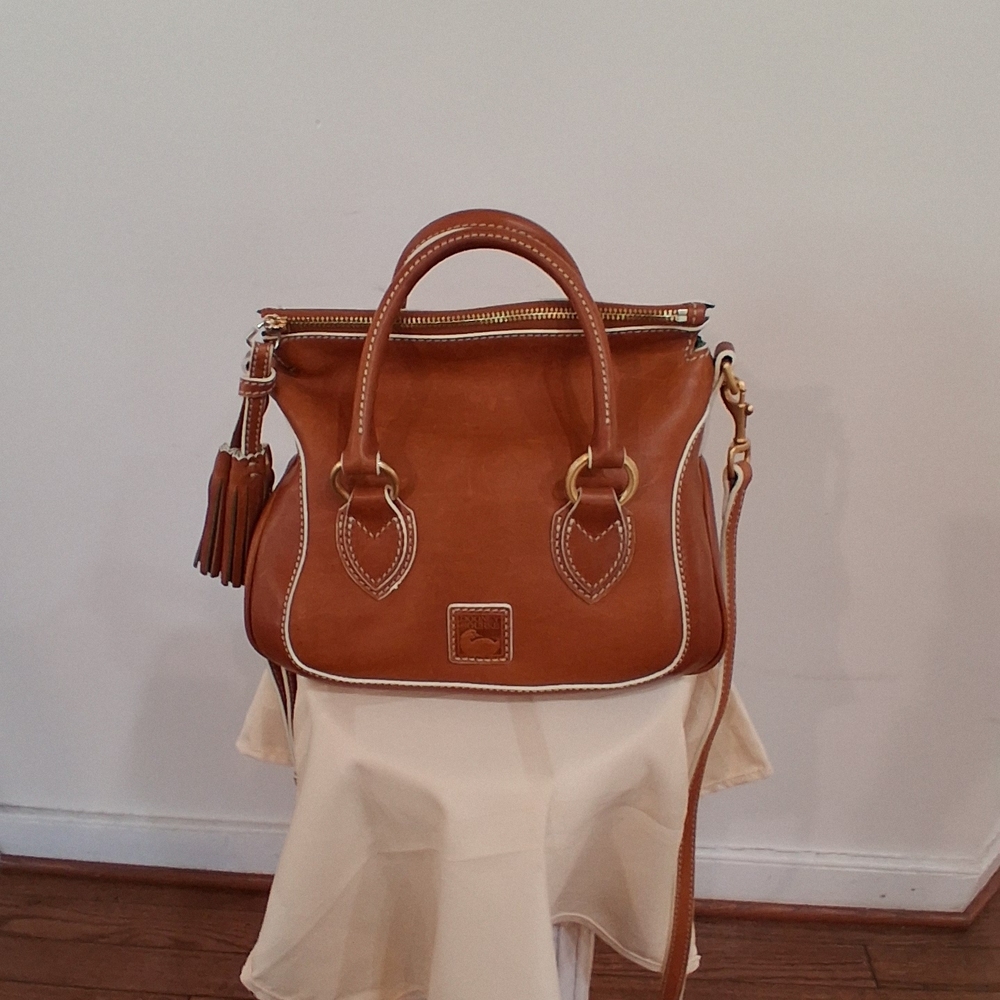 Dooney & Bourke Tan Leather Satchel
